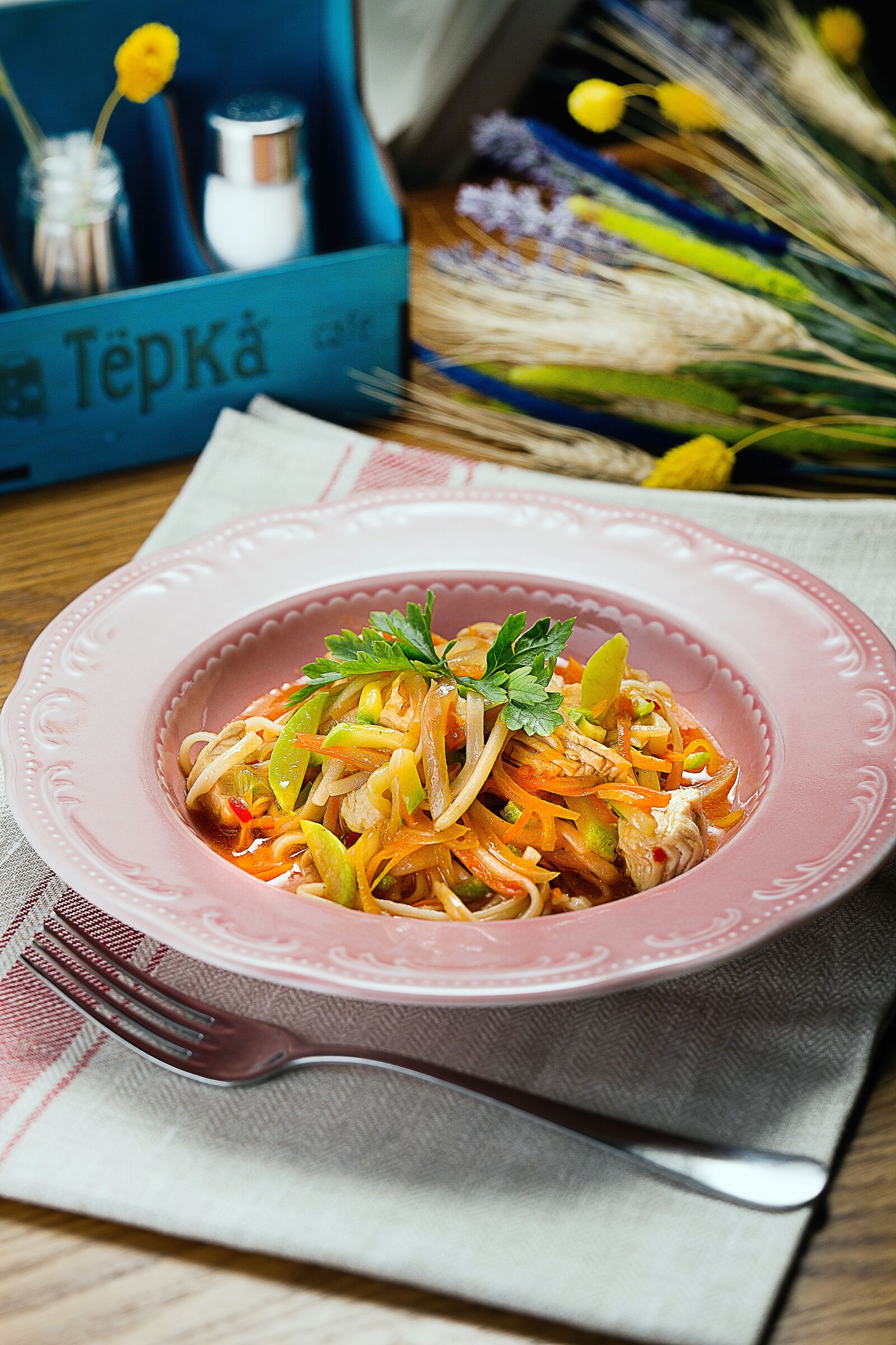 Canon TS-E 90mm F2.8 Tilt-Shift sample photo. Salad, food, pasta photography