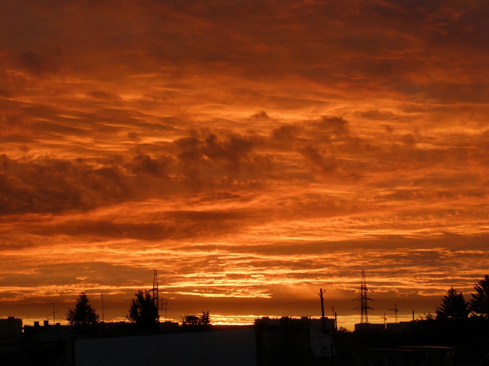 Olympus FE340,X855,C560 sample photo. Sunset, sky, city photography