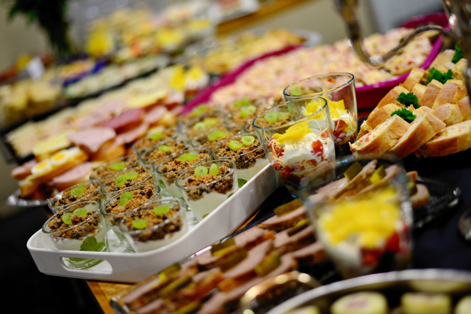 Nikon D610 sample photo. Buffet, eat, celebration photography