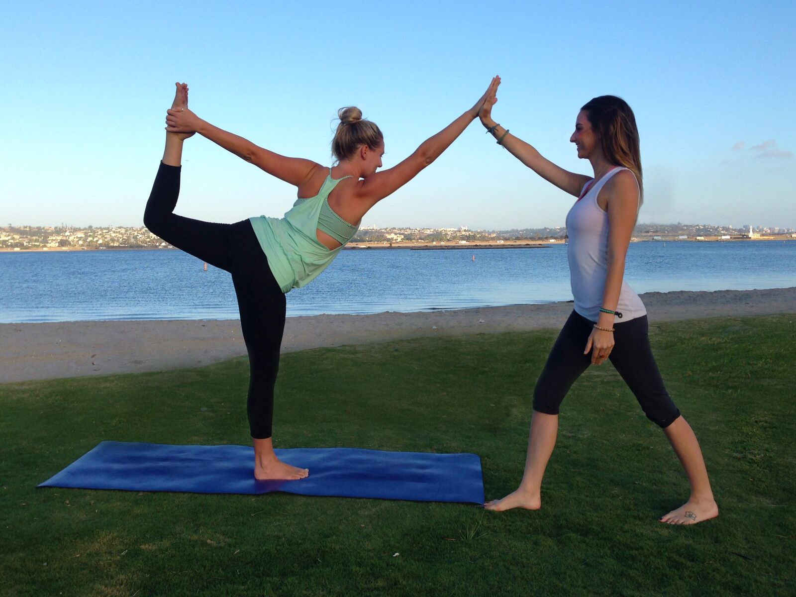 iPhone 5 back camera 4.12mm f/2.4 sample photo. Yoga by the bay photography