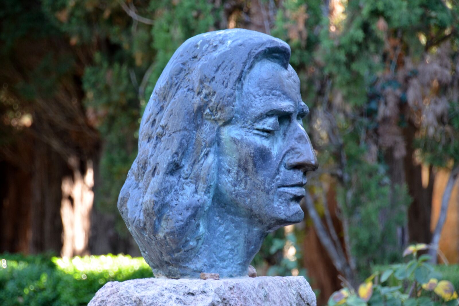 Nikon D5100 sample photo. Chopin, statue, sculpture photography