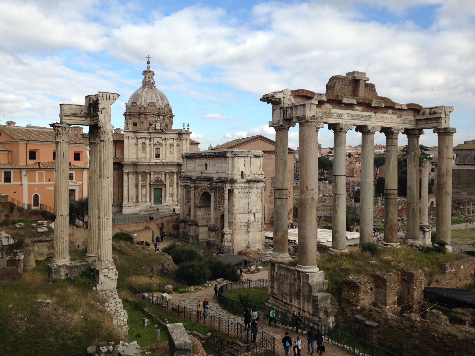 iPhone 5 back camera 4.12mm f/2.4 sample photo. Roman forum, rome, architecture photography