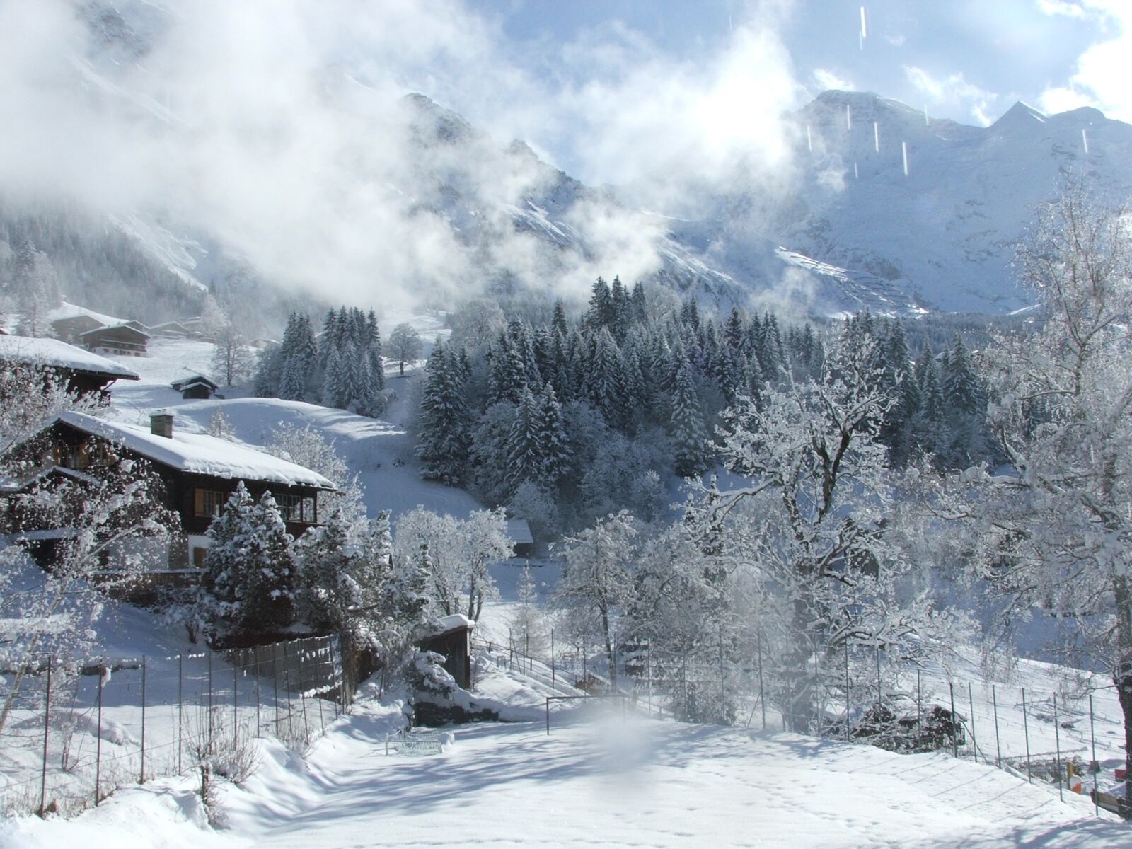 Fujifilm FinePix S5500 sample photo. Jungfrau, winter, daylight view photography