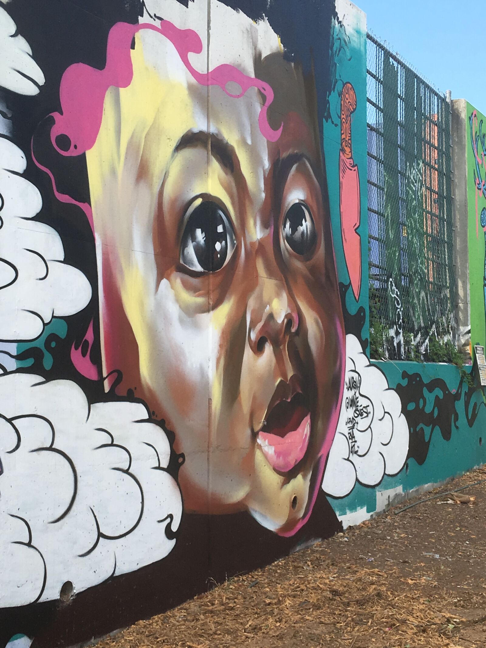 Apple iPhone 6s Plus sample photo. Mural, atlanta, little five photography