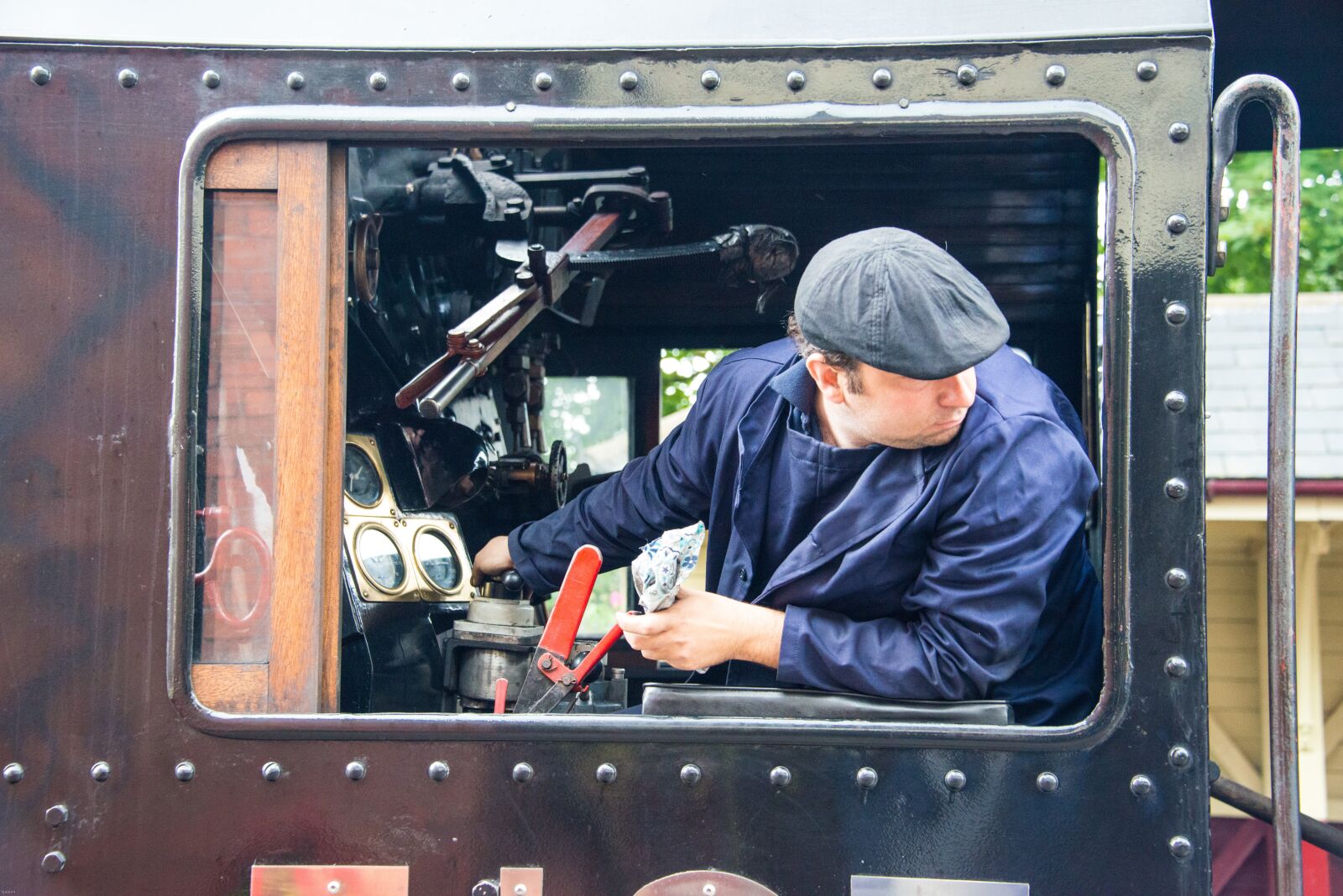 Nikon D800 sample photo. Steam train, locomotive, cabin photography