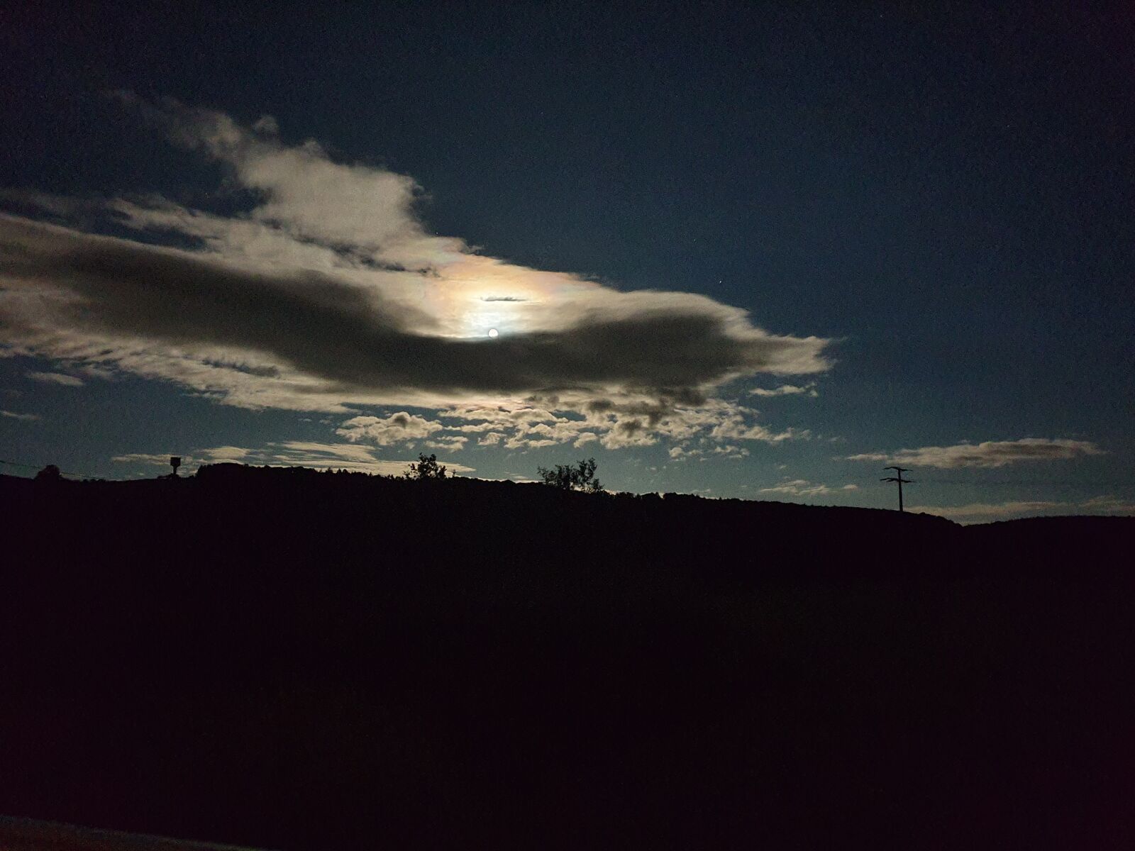 Samsung Galaxy Note9 sample photo. Night, full moon, moon photography