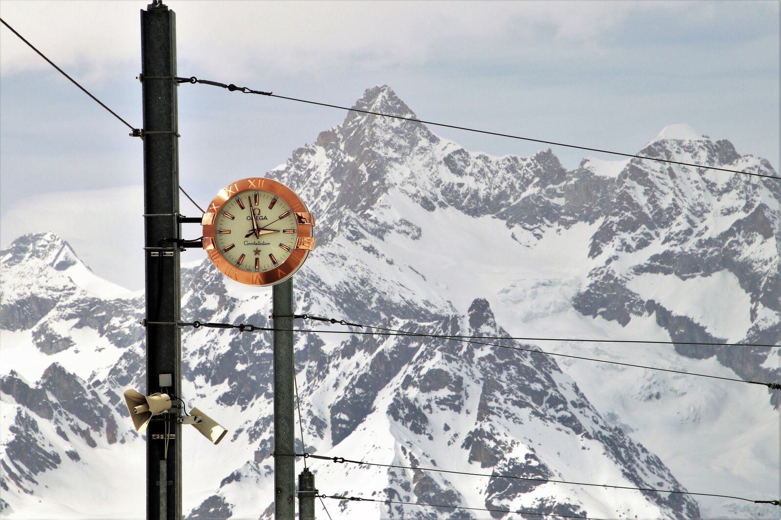 Canon EOS 80D sample photo. Omega, zermatt, railway station photography