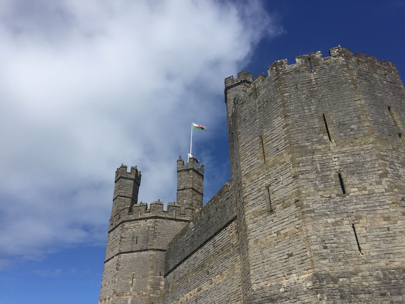 Apple iPhone 6 sample photo. Wales, castle, grey photography