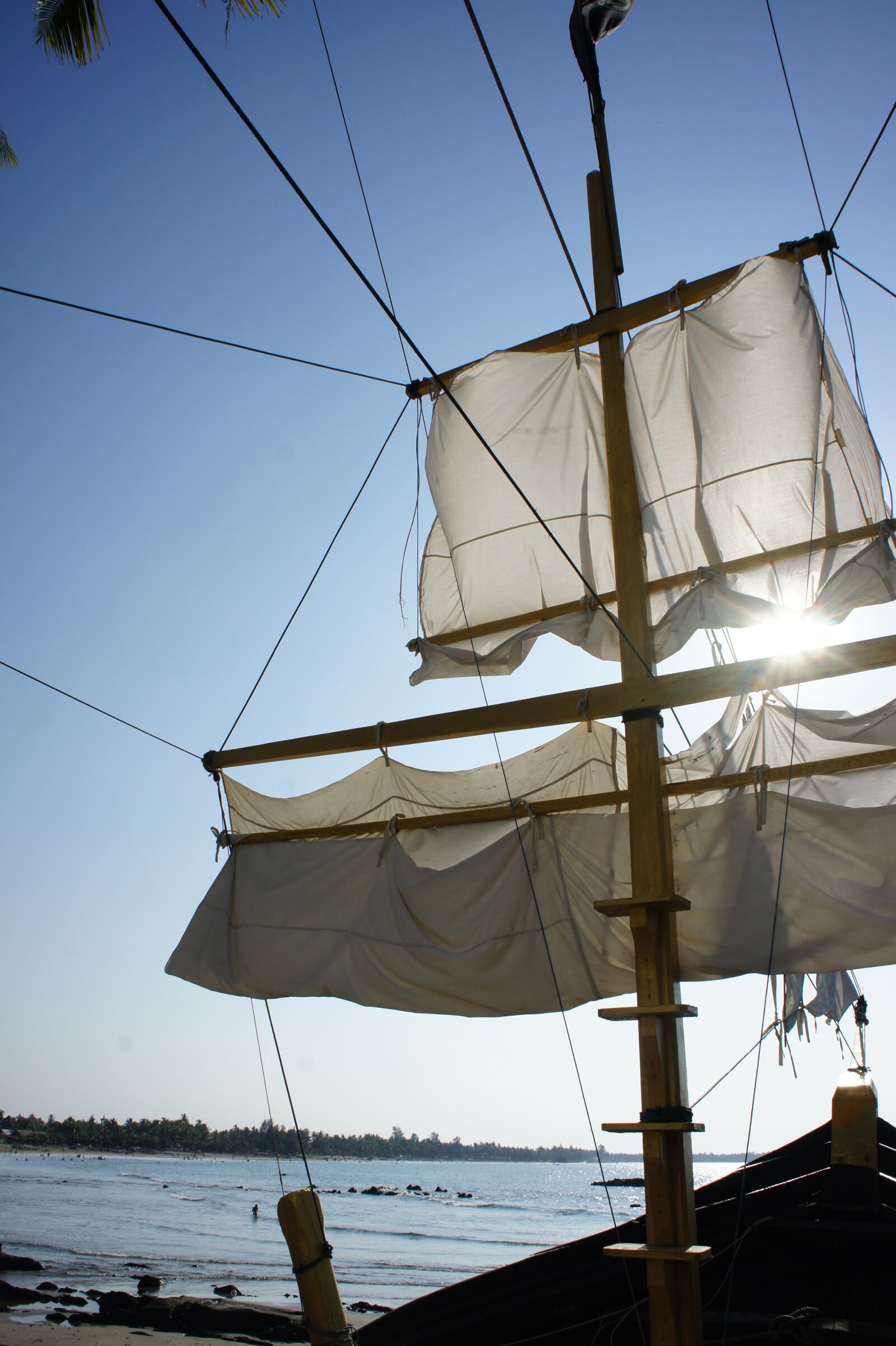 Sony Alpha NEX-5 + Sony E 18-55mm F3.5-5.6 OSS sample photo. Sail, canvas, sunlight photography