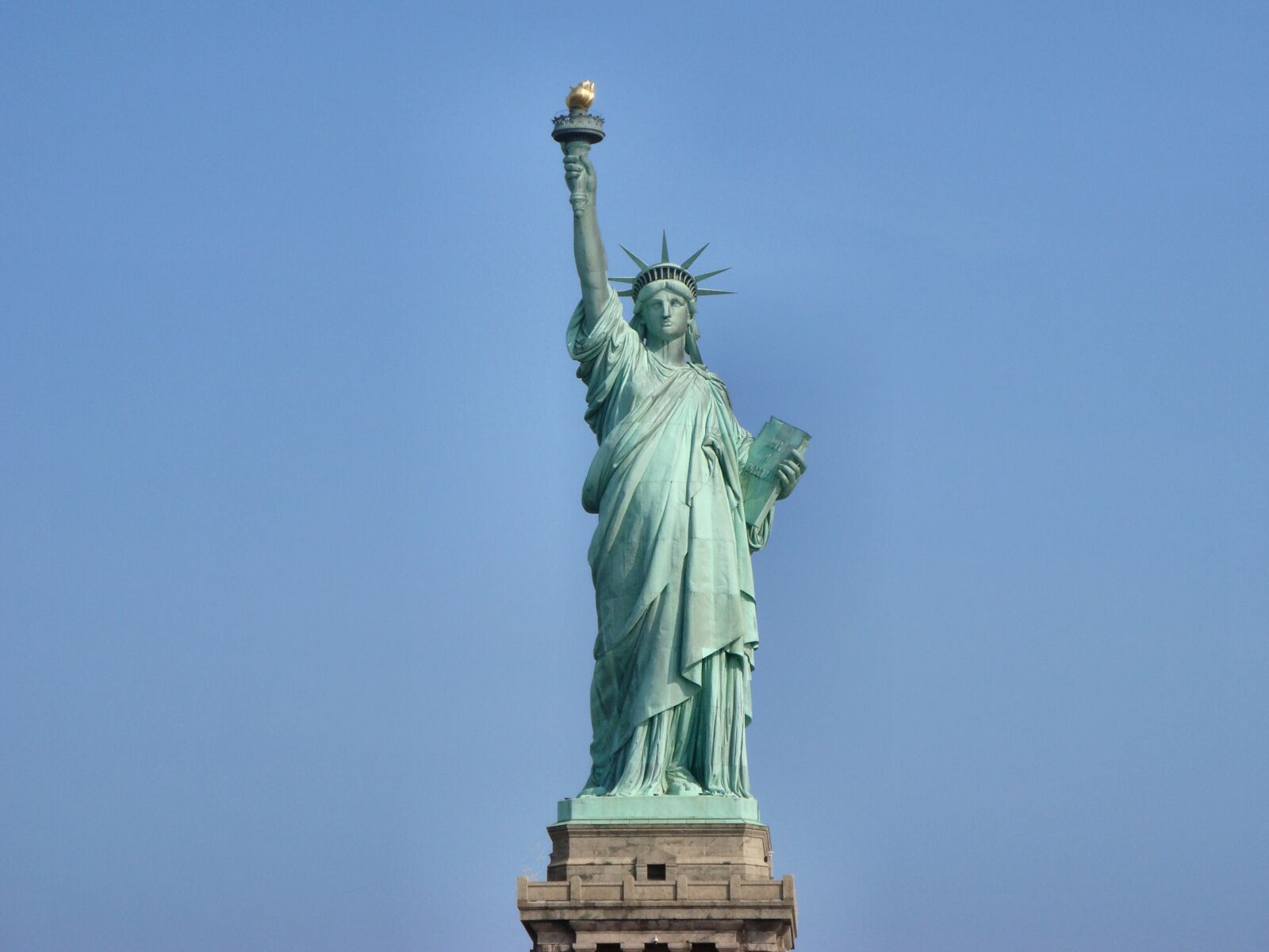 Sony DSC-T100 sample photo. Statue of liberty, new photography