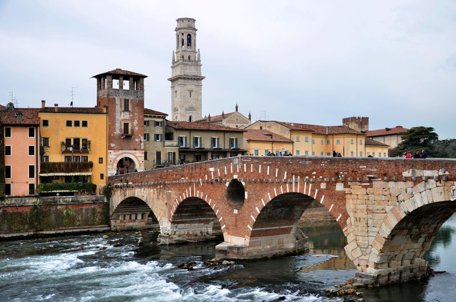 Nikon D7000 sample photo. Stone bridge, verona, italy photography