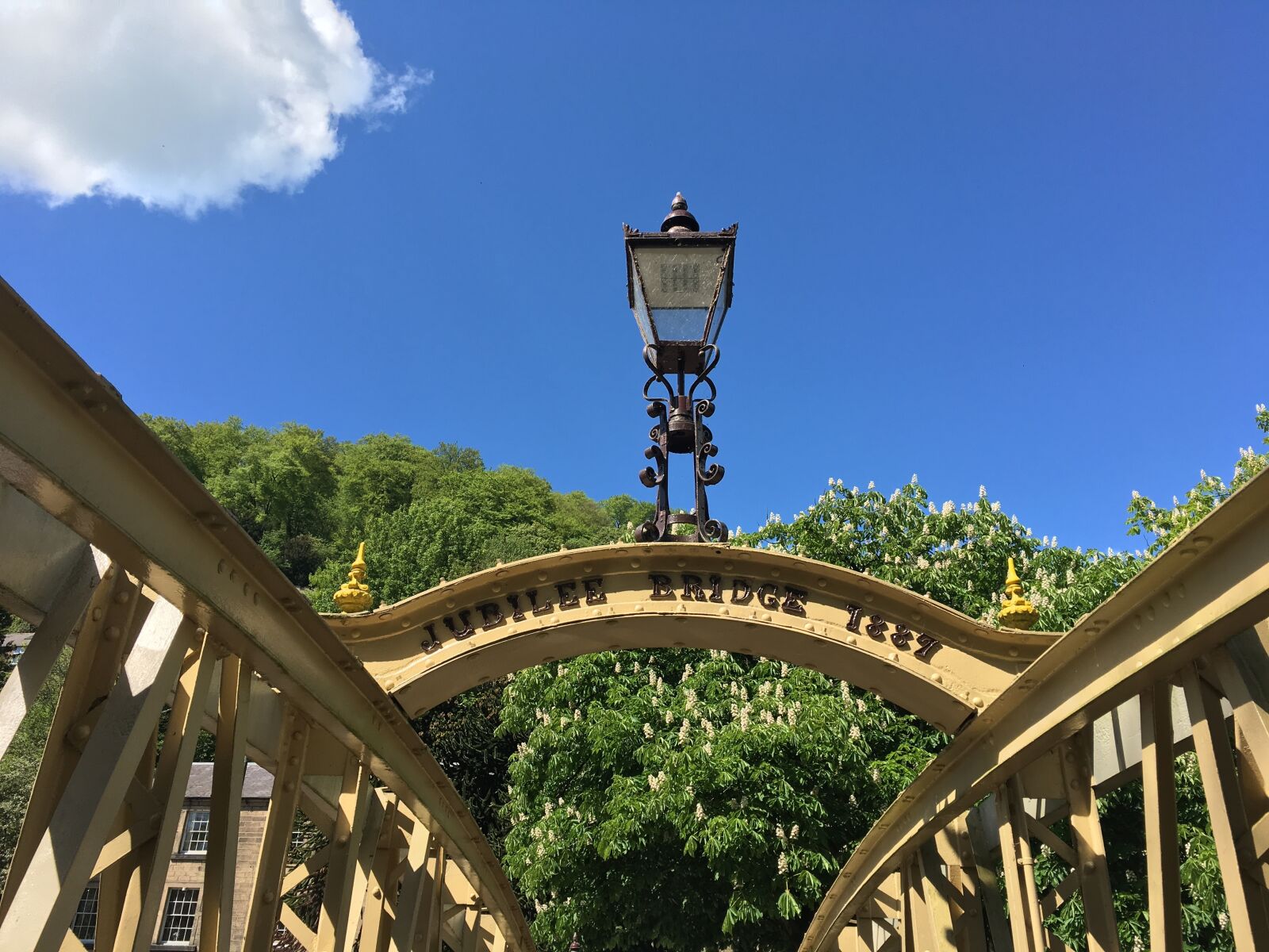 Apple iPhone 6s sample photo. Old, bridge, blue photography