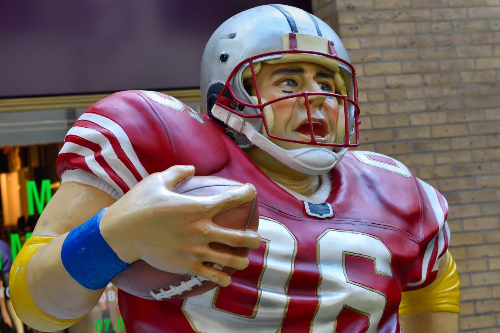 Nikon D5500 sample photo. American football, player, helmet photography