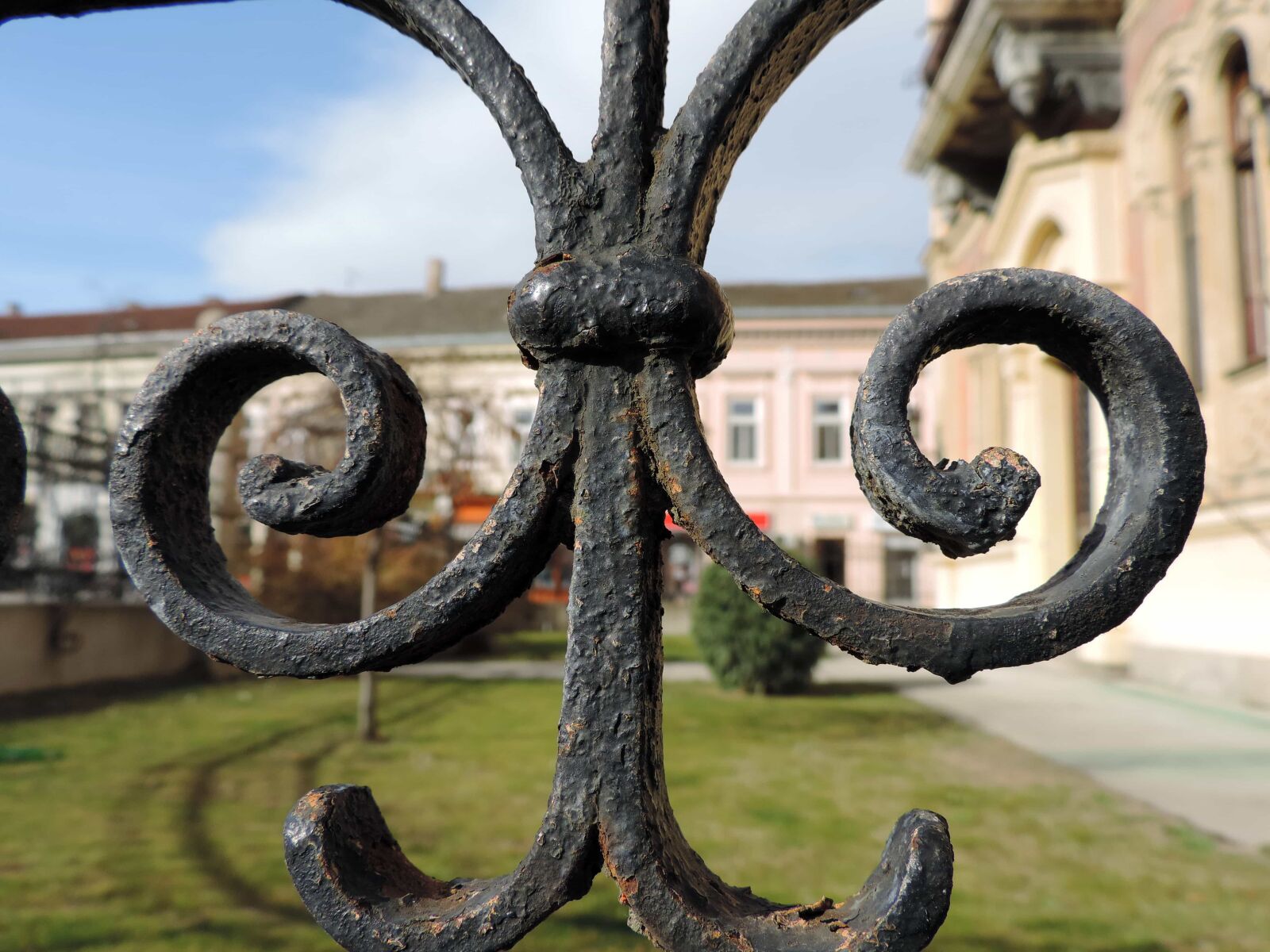 Nikon Coolpix P520 sample photo. Cast iron, detail, fence photography