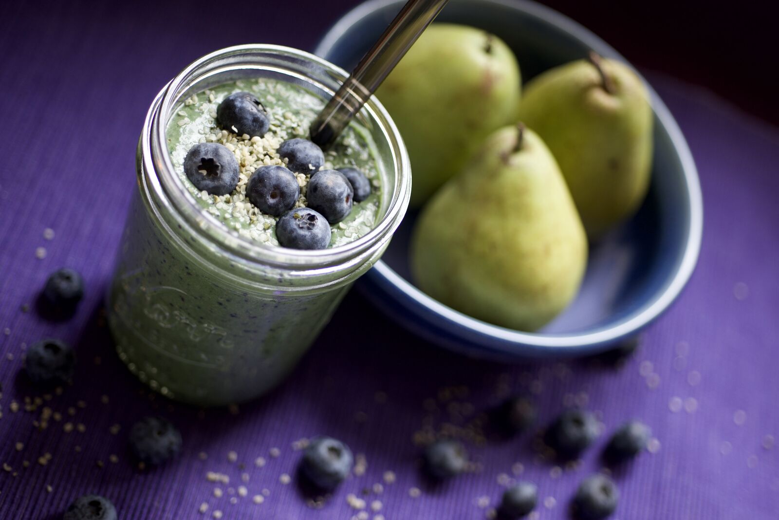 Nikon D600 sample photo. Smoothie, blueberry, healthy photography