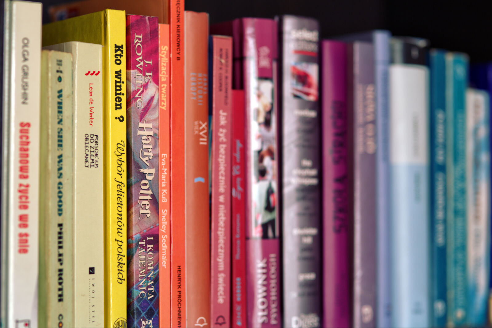 Canon EOS 6D sample photo. Colorful, books, on, shelf photography