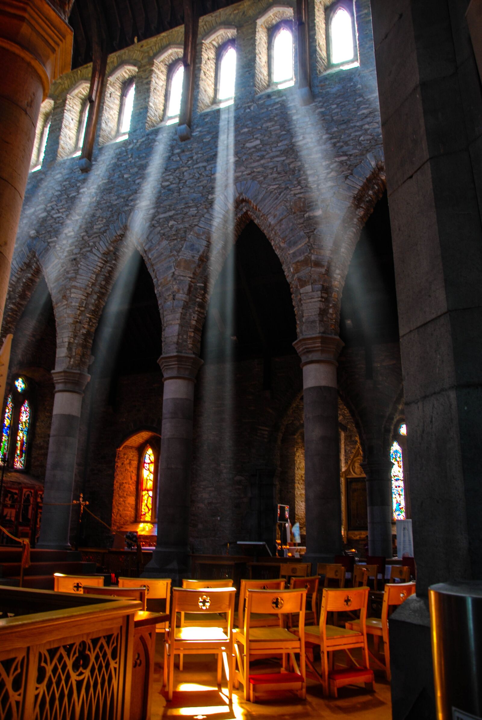 Nikon D200 sample photo. Church, rose window, architecture photography