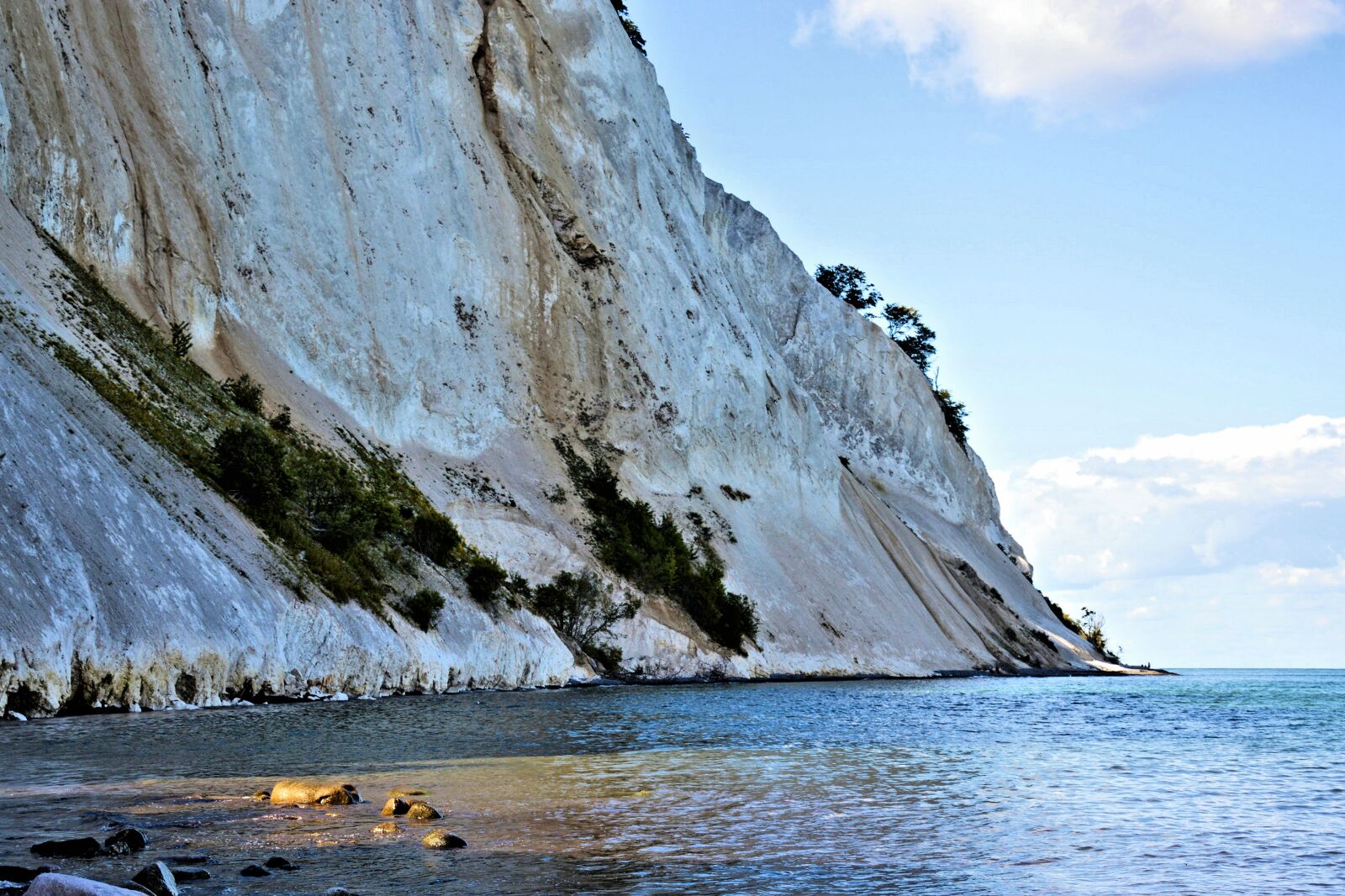 Nikon D3200 sample photo. Denmark, white cliffs, cliff photography