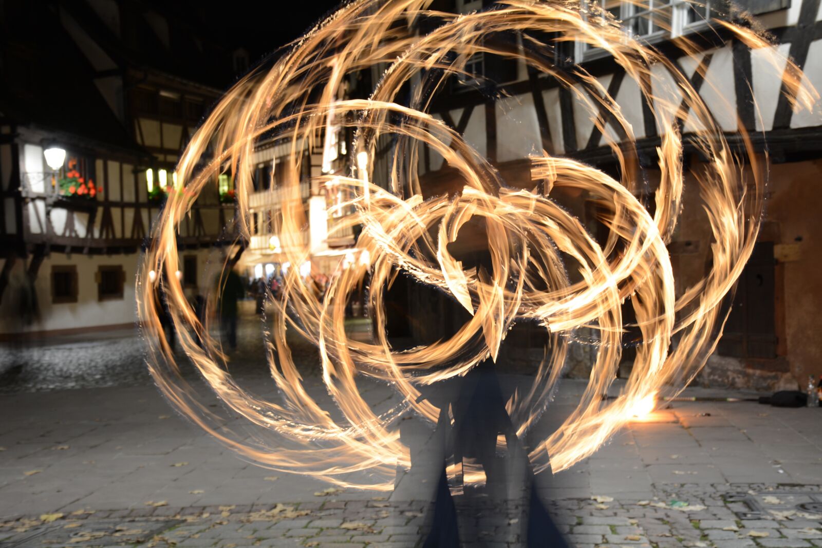 Nikon D7100 sample photo. Night, bolas, fire photography