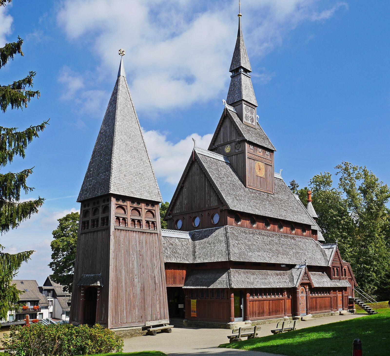 Panasonic Lumix DMC-GH3 sample photo. Stave church, goslar-hahnenklee, west photography
