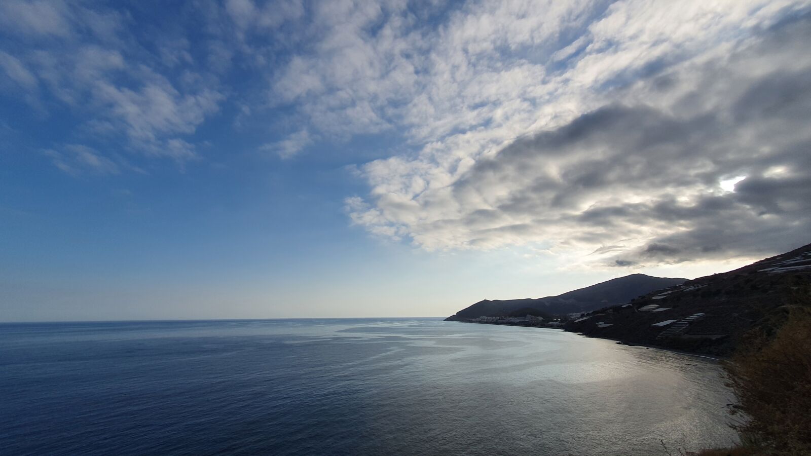 Samsung SM-G975F sample photo. Sunset, sea, clouds photography