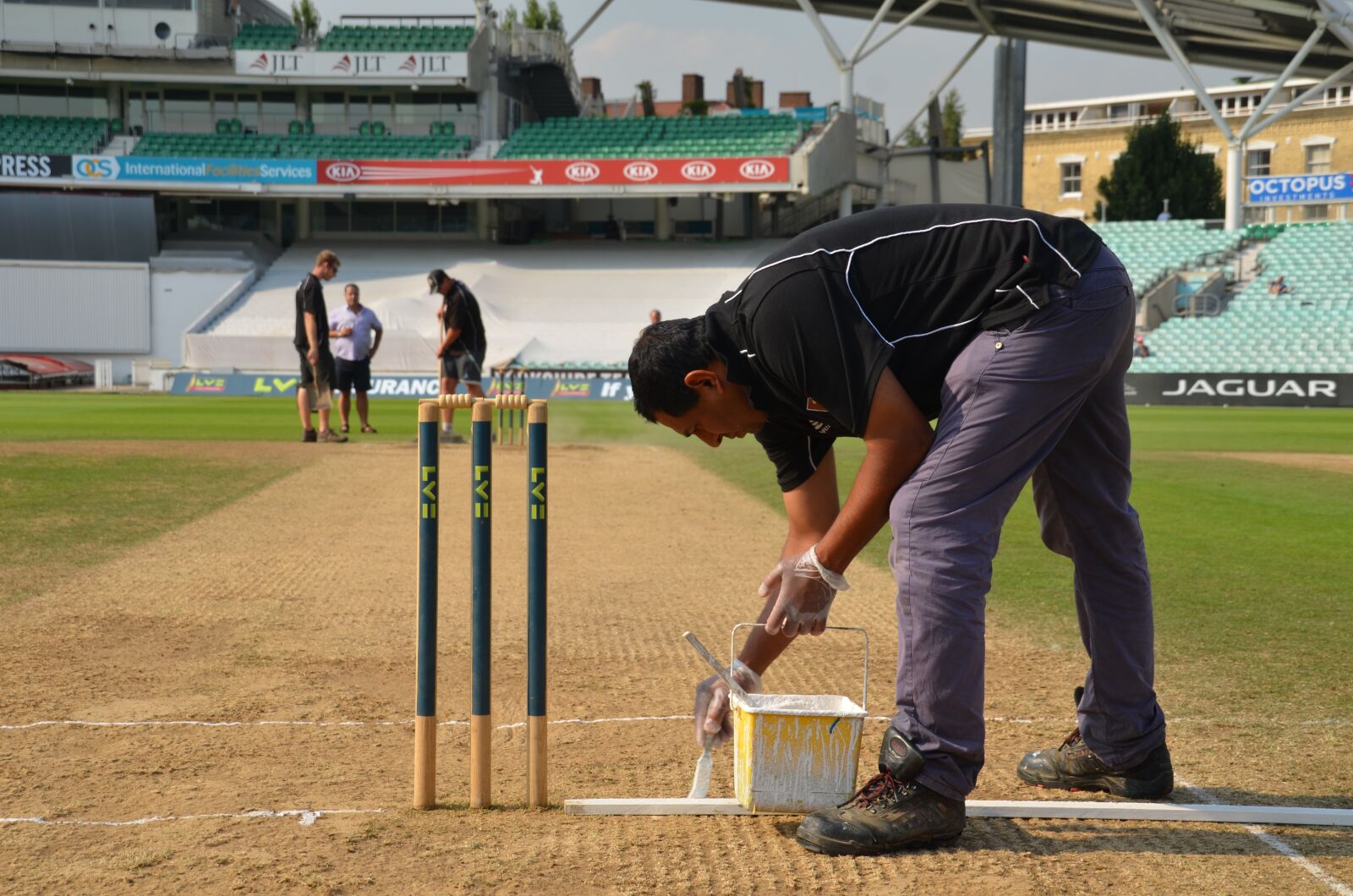 Nikon D7000 sample photo. County cricket, wicket, crease photography