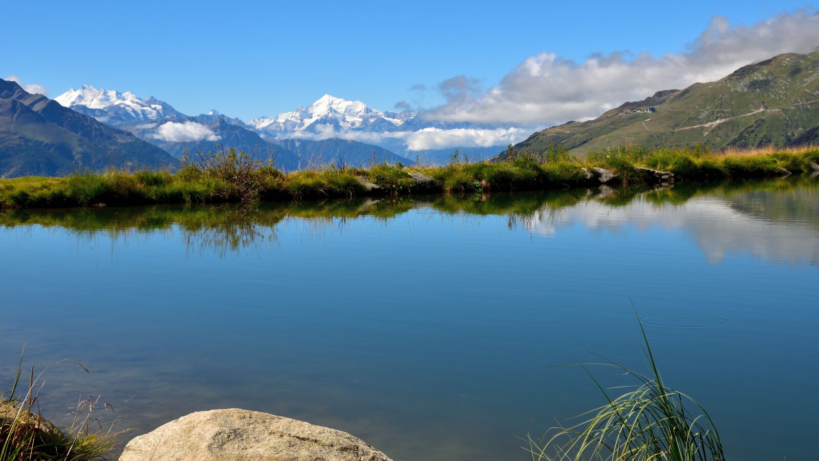 Nikon D5500 sample photo. Mountains, bergsee, outlook photography