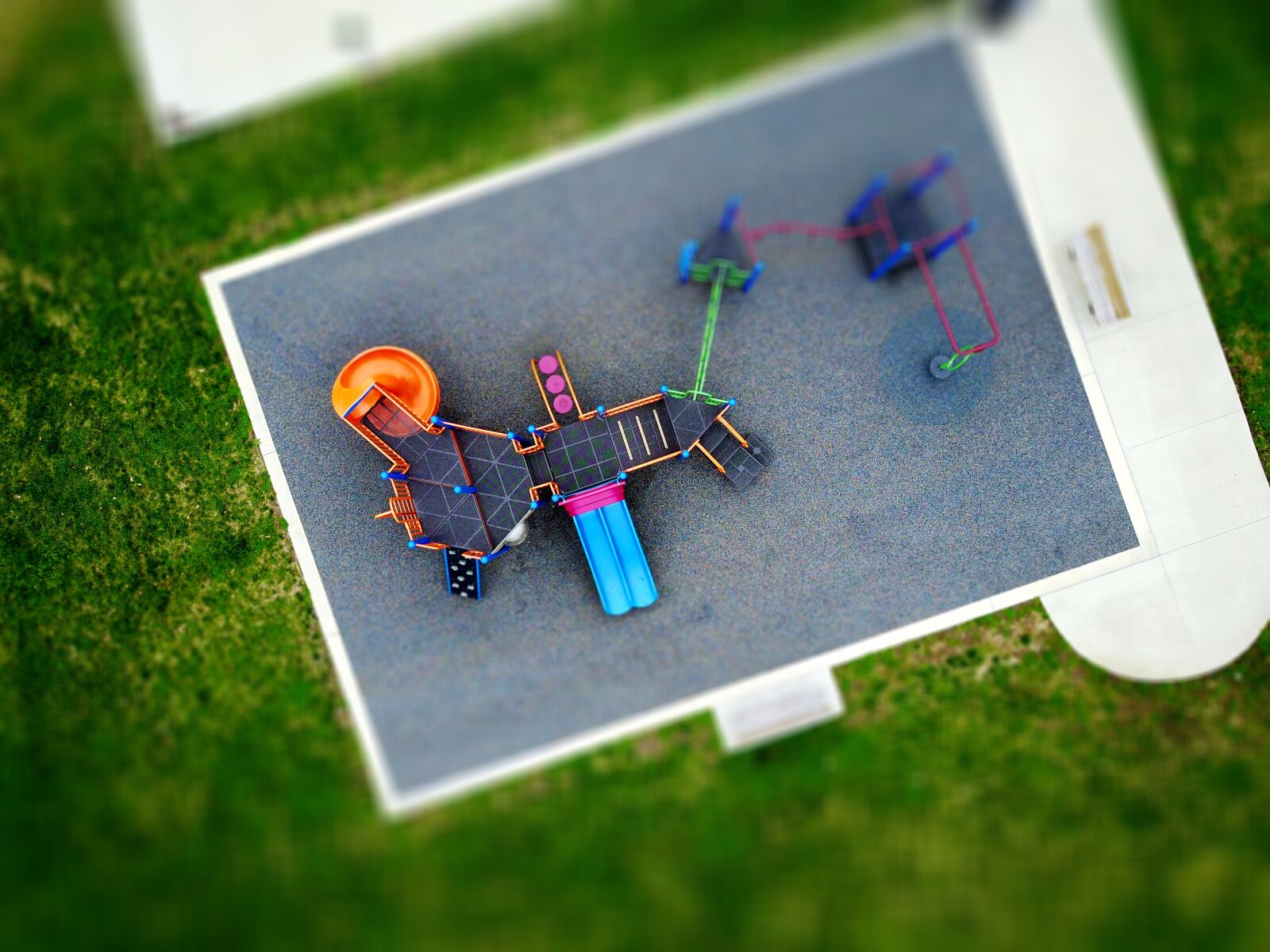 DJI FC220 sample photo. Aerial, blur, colourful, grass photography