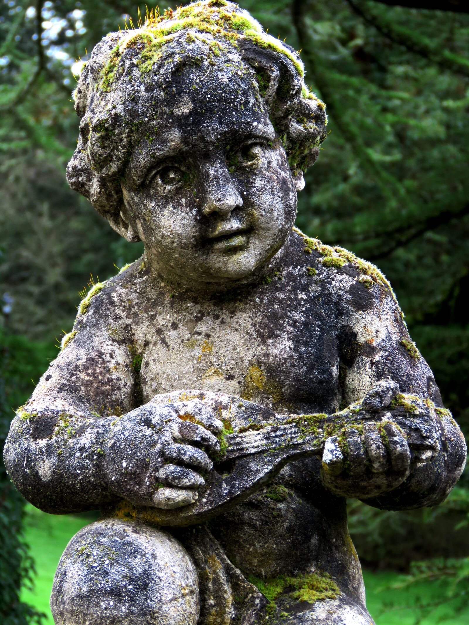 Canon PowerShot SX60 HS sample photo. Cherub, statue, angel photography