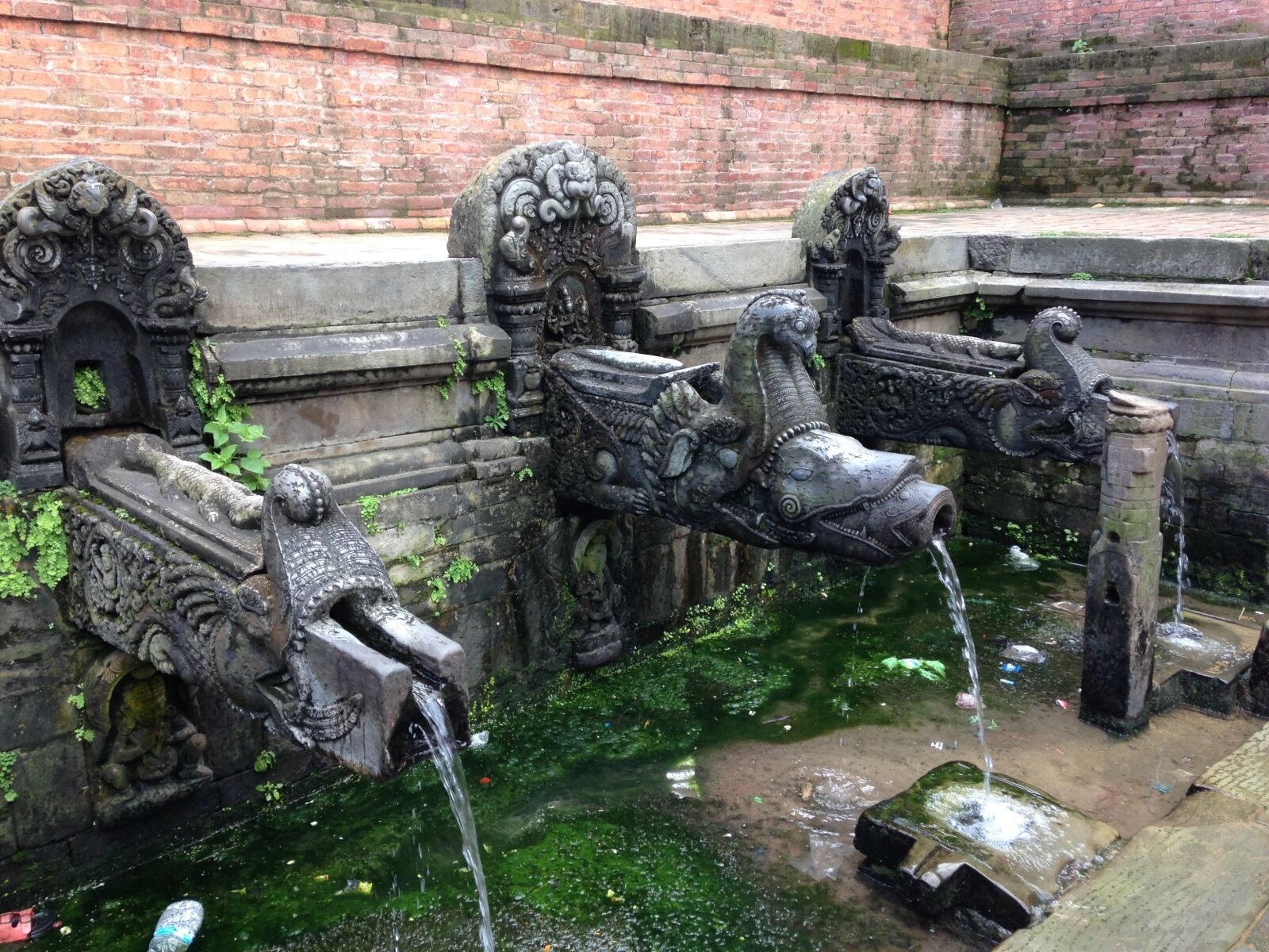 iPhone 5c back camera 4.12mm f/2.4 sample photo. Fountain, nepal, temple photography