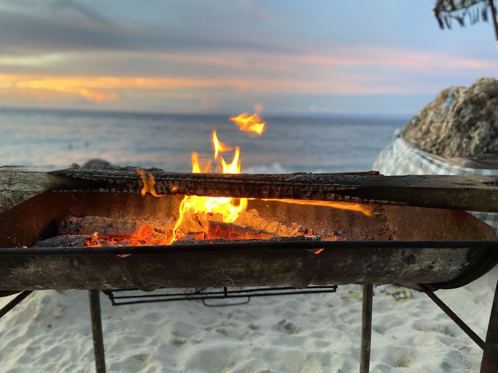 Apple iPhone 11 sample photo. Barbeque, beach, side photography