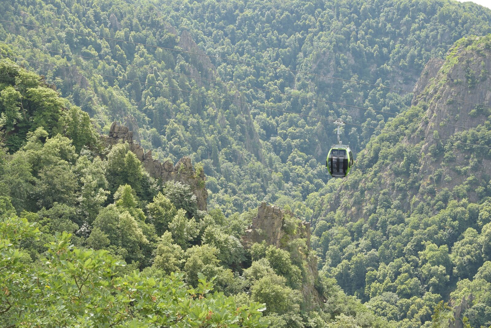 Nikon D5300 sample photo. Cable car, thale, panorama photography