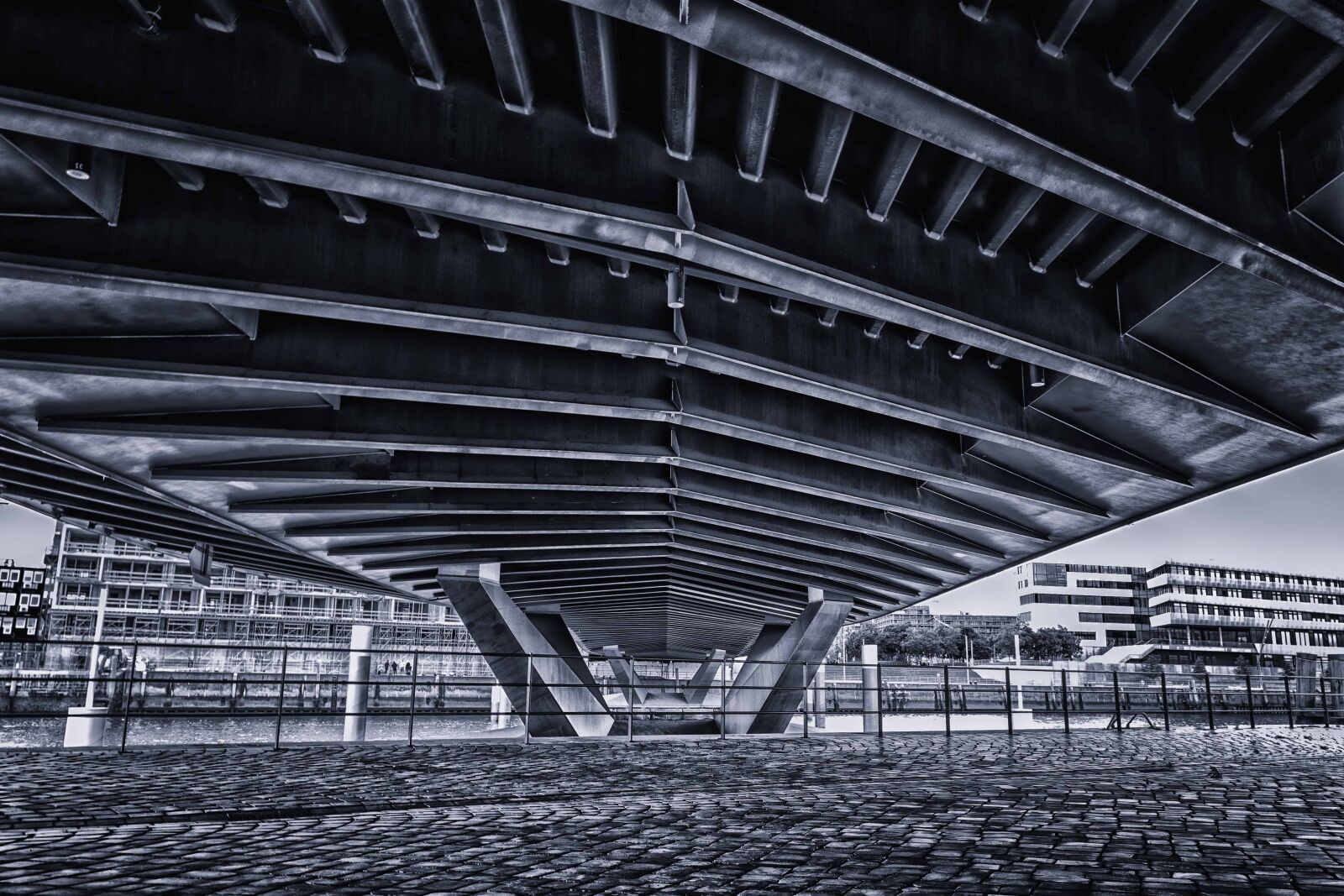 Nikon D3300 sample photo. Monochrome, bridge, structure, architecture photography