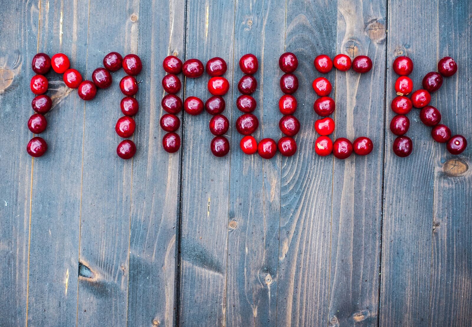 Nikon D700 sample photo. Cherries, schwarzrot, letters photography