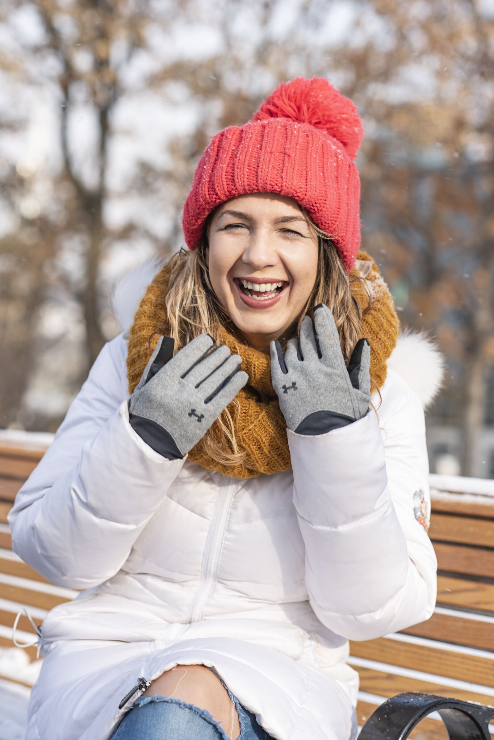 Nikon D750 sample photo. Winter, girl, smile photography