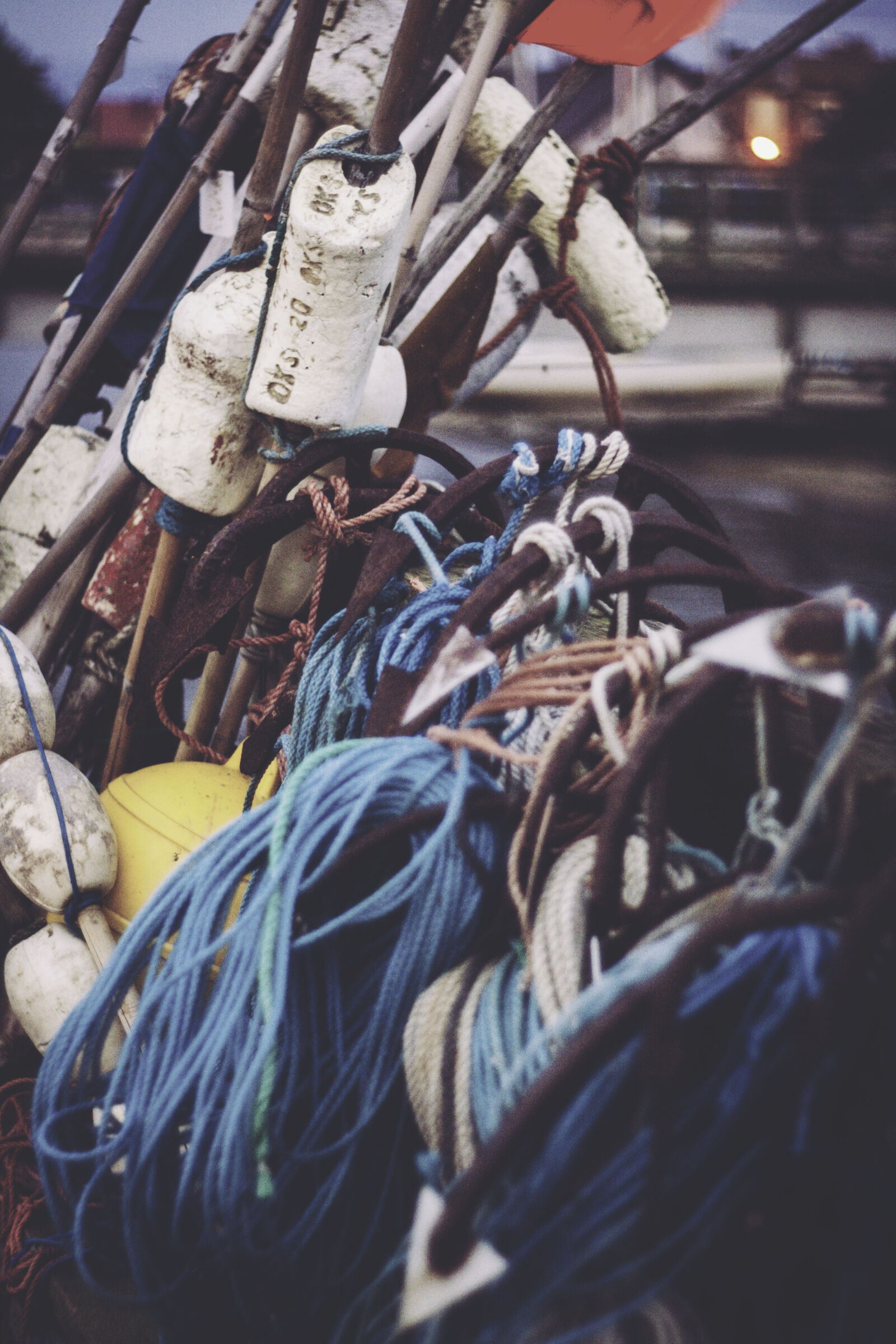 Canon EF 35-80mm f/4-5.6 sample photo. Anchors, ropes photography