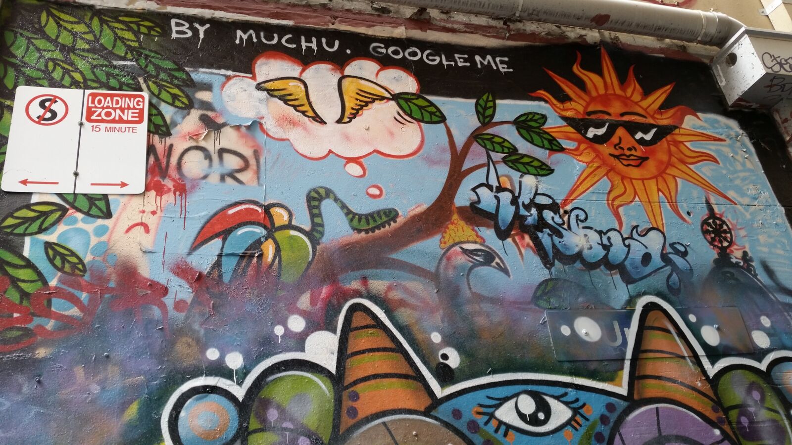 Samsung Galaxy S5 sample photo. Graffiti, laneway, street art photography