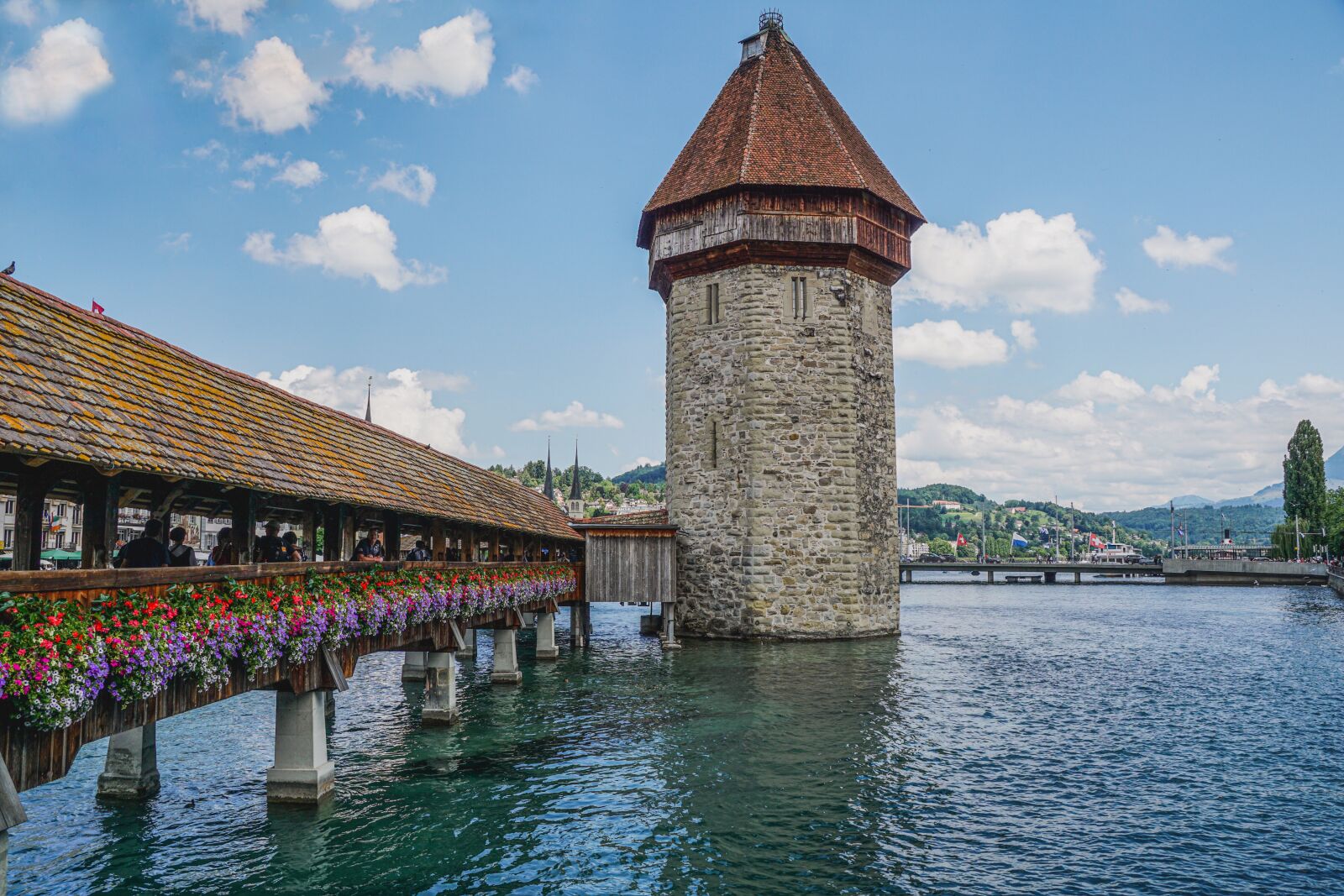Sony DT 18-135mm F3.5-5.6 SAM sample photo. Lucerne, switzerland, chapel bridge photography