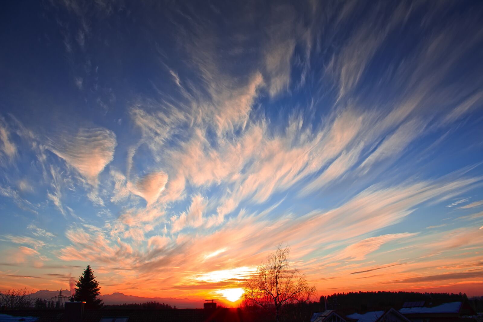 Canon EOS 1300D (EOS Rebel T6 / EOS Kiss X80) sample photo. Evening sky, sunset, abendstimmung photography