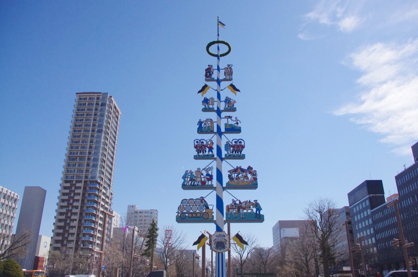 Pentax K-r sample photo. Maibaum, sapporo, park photography