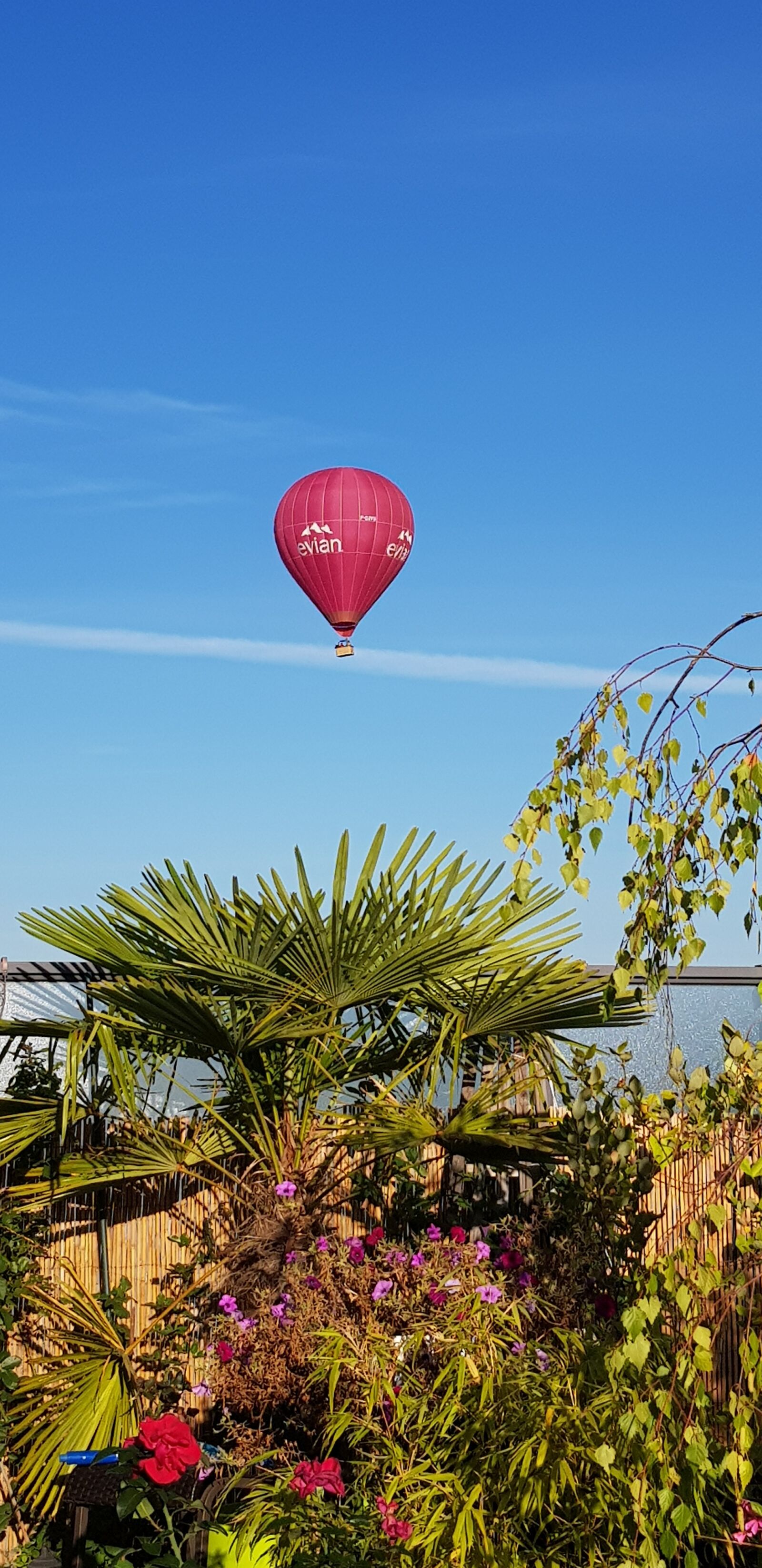 Samsung Galaxy S8 sample photo. Hot-air ballooning, flight, blue photography