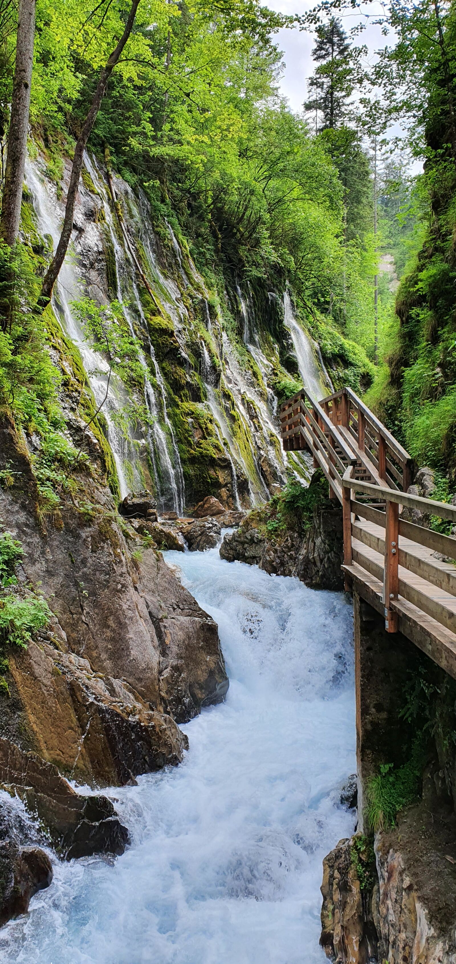 Samsung Galaxy S10 sample photo. Wild river gorge, alps photography