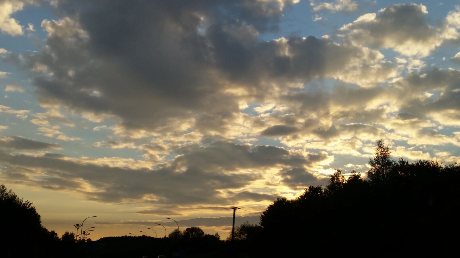 Samsung Galaxy S5 sample photo. Clouds, sun, sunset photography