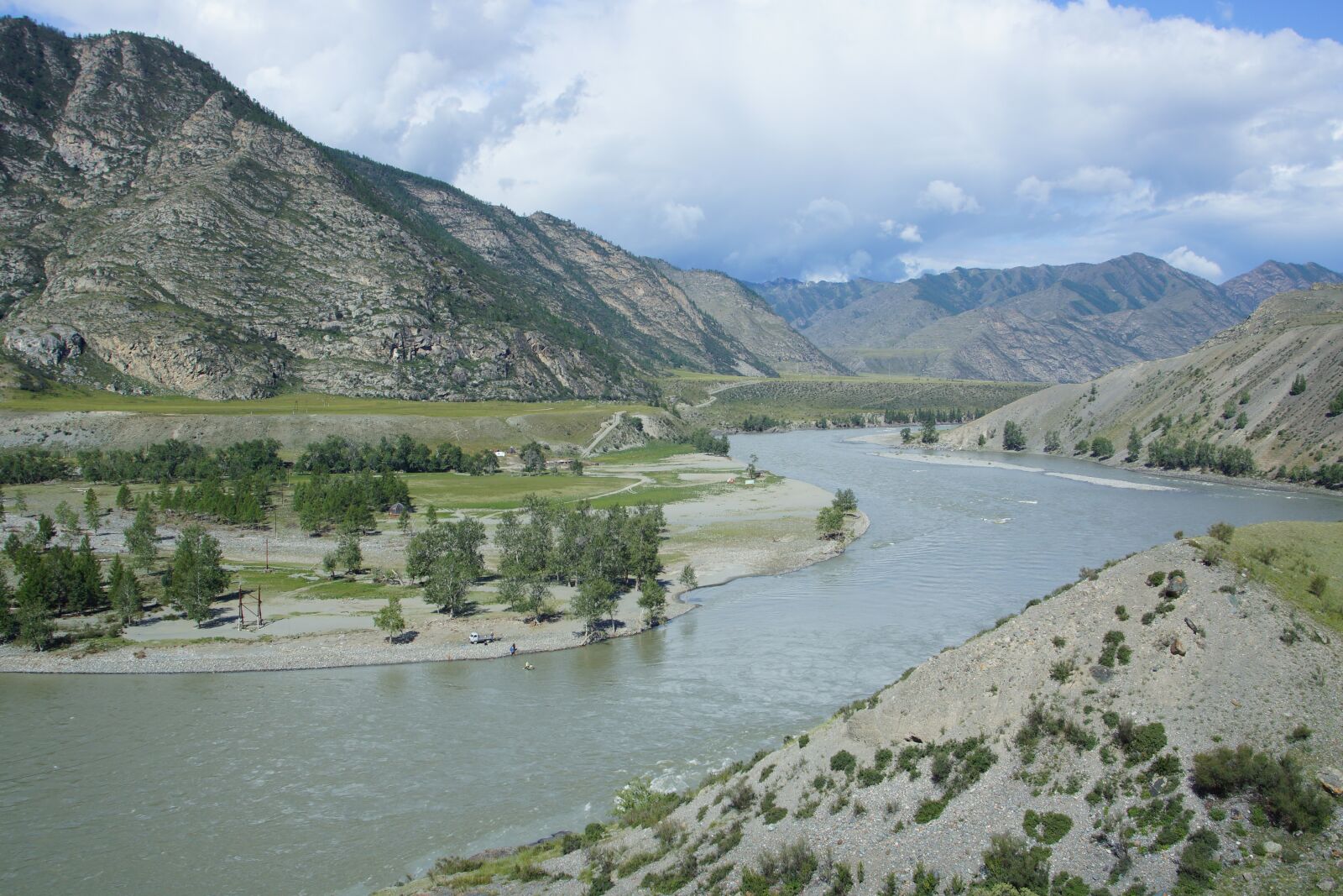 Sony SLT-A65 (SLT-A65V) sample photo. Mountain altai, view, river photography