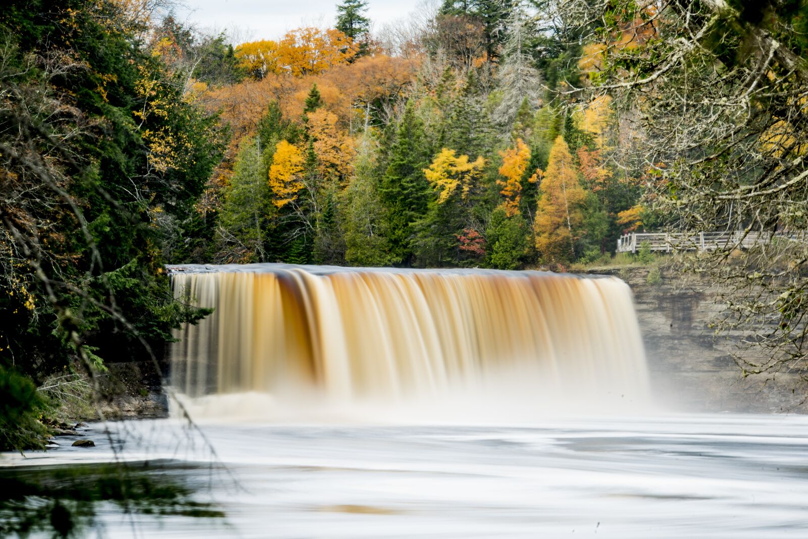 Nikon D810 sample photo. Tahquamenon falls, waterfall, scenic photography