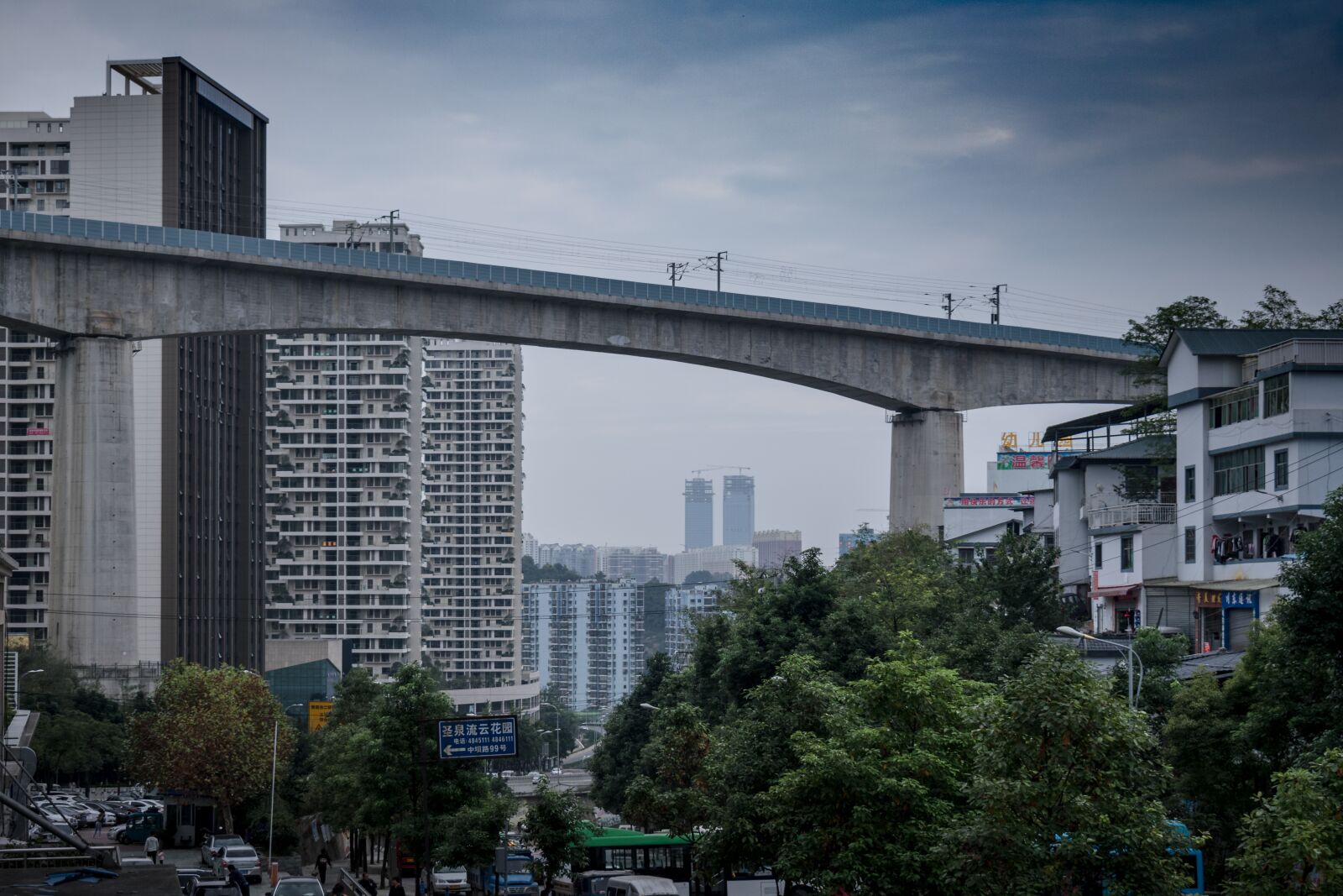 Nikon D3400 sample photo. Guizhou, guiyang, overpass photography