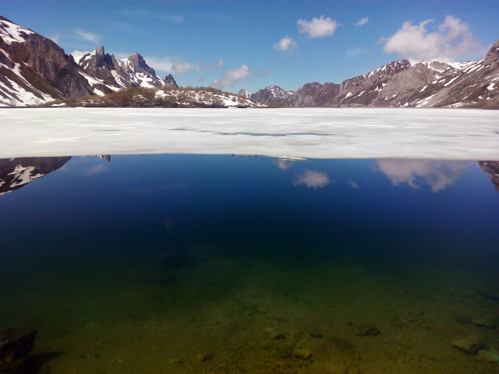 bq Aquaris E5 HD sample photo. Lake, snow, ice cream photography