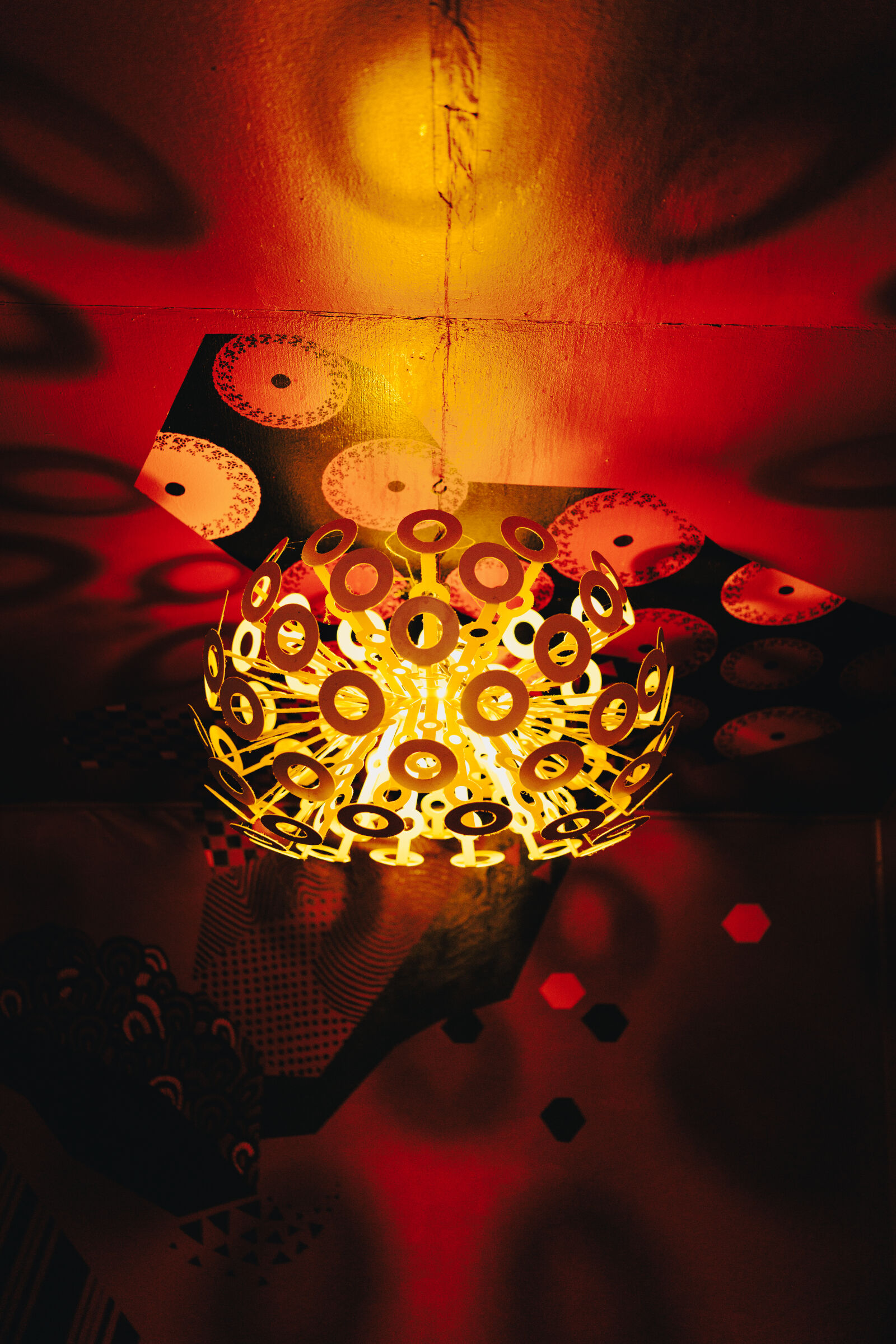 Canon EOS R5 Mark II sample photo. Interesting ceiling lamp photography