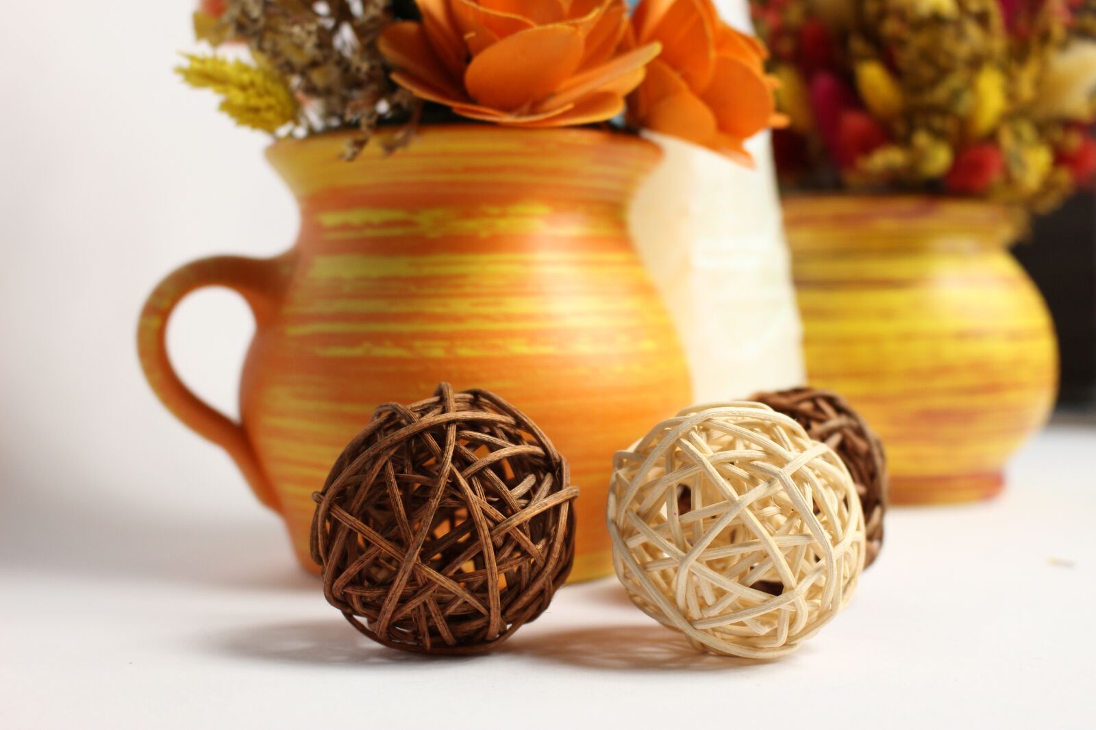 Canon EOS 100D (EOS Rebel SL1 / EOS Kiss X7) sample photo. Decoration, dried grasses, flowers photography