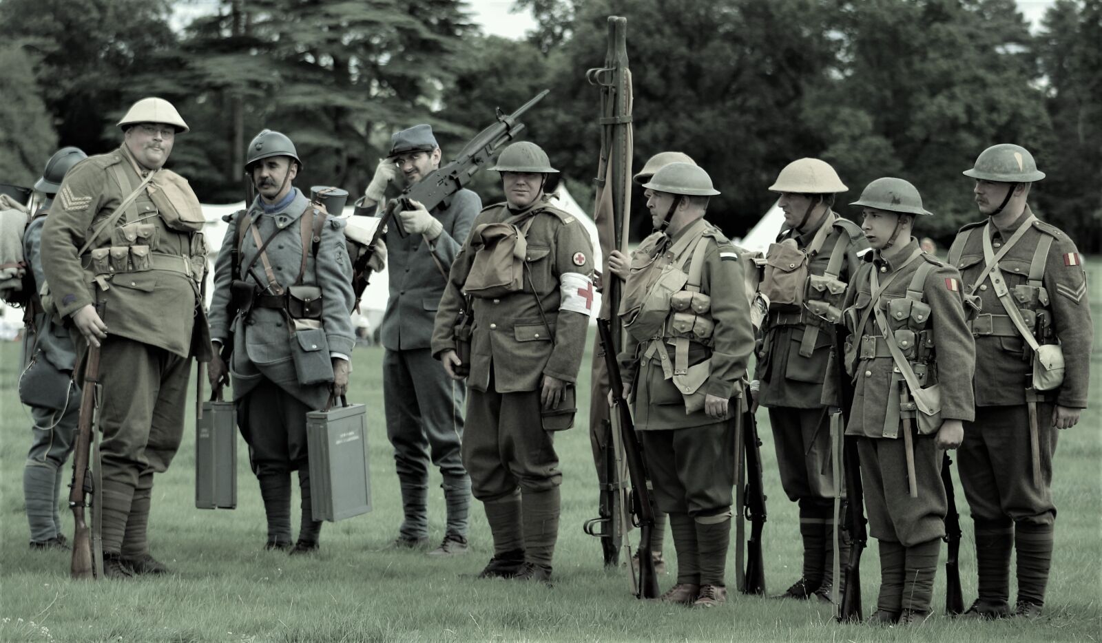 Canon EF75-300mm f/4-5.6 sample photo. People, military, group together photography